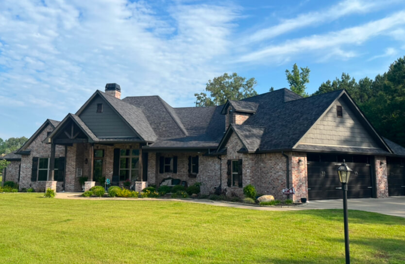 Residential roofing project in East Texas by Hudson Roofing