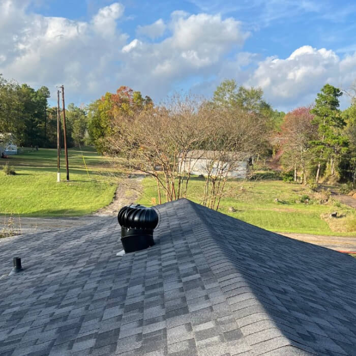 Residential roofing project in East Texas by Hudson Roofing