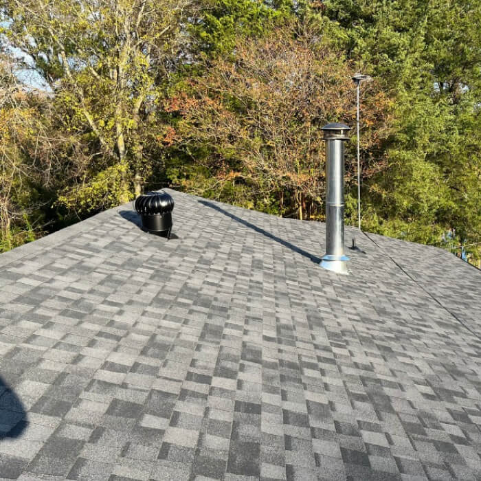 Residential roofing project in East Texas by Hudson Roofing