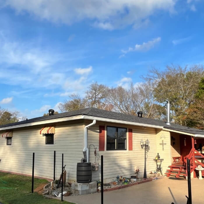 Residential roofing project in East Texas by Hudson Roofing
