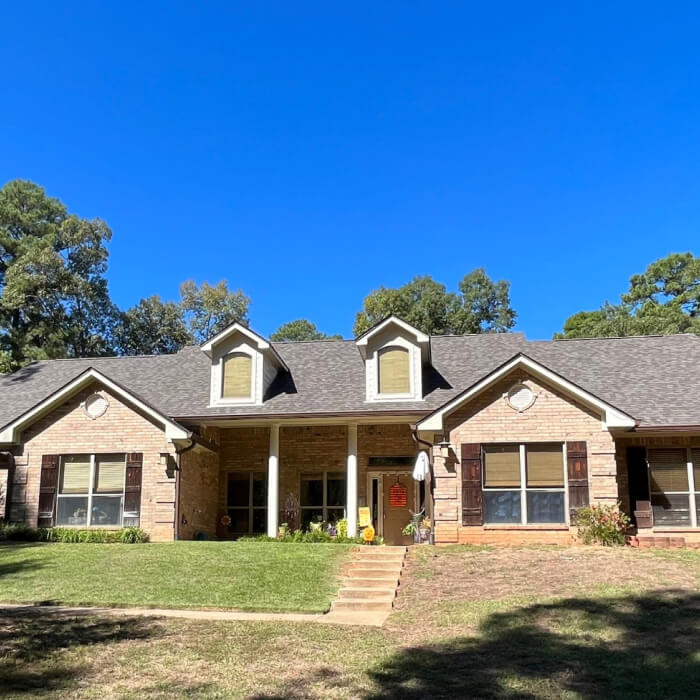 Residential roofing project in East Texas by Hudson Roofing